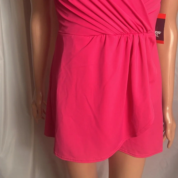 Lands' End Women's Chlorine Resistant Tulip Wrap Swim Dress Swimsuit Size XS NWT - Picture 5 of 14